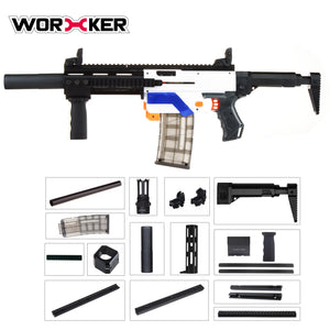 20180731 -- HOW TO MODIFY A NERF N-STRIKE ELITE RETALIATOR To ACC Honey badger Stytle--LESSON 5