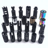 14MM CCW FLASH HIDER DECORATION ALUMINUM ALLOY COMPATIBLE WITH 14MM GEL BLASTER (DECORATION ONLY, NO ACTUAL FUNCTION)