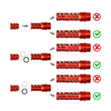 JGCWorker 6/9 Bearing Aluminum Alloy Scar Barrel – Enhances Accuracy for Soft Foam Dart Blaster