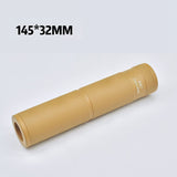 14MM CCW Silencer Decoration Aluminum Alloy Compatible with 14mm Barrel Gel Blaster (Decoration Only, No Actual Function)