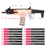 JGCWorker STF-W012-A XCR-L Micro Mod Kits Set for Nerf N-Strike Elite Stryfe Blaster - Nerf Mod Kits -Worker Mod Kits