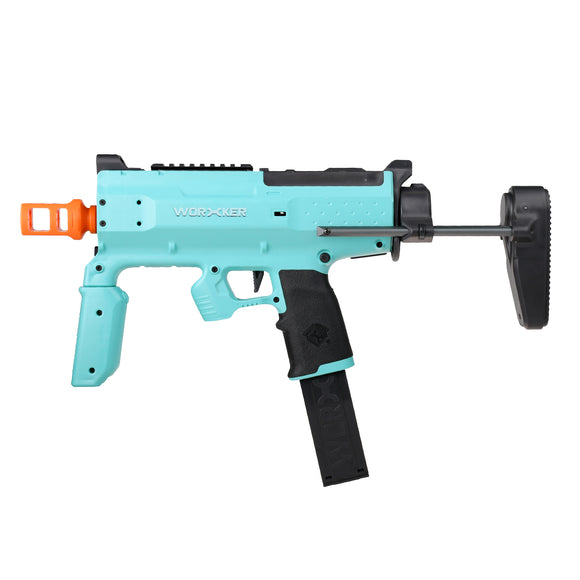 WORKER Phoenix 2.0 Blaster ,  Full-Automatic Short Dart Full Mod Set  ,  Over 150 FPS Electric Soft Dart Blaster (battery not included)