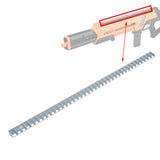 W0563 WORKER SWIFT Silver Metal Top Rail  For WORKER SWIFT Blaster Modify Toy