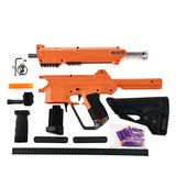 WORKER Harrier Blaster Half Length Dart Toy Gun, Full Mod Kit Driven by Spring, Equipped with Rail and Various Accessories, Compatible with Talon Mag