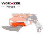 WORKER F10555 NO.217 Mod Kit for Nerf Hammershot attachments Bayonet Style