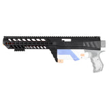 JGCWORKER Integrated Head Tube and Shotgun Grip Kits Set for Nerf N-Strike Elite Retaliator - Nerf Mod Kits -Worker Mod Kits