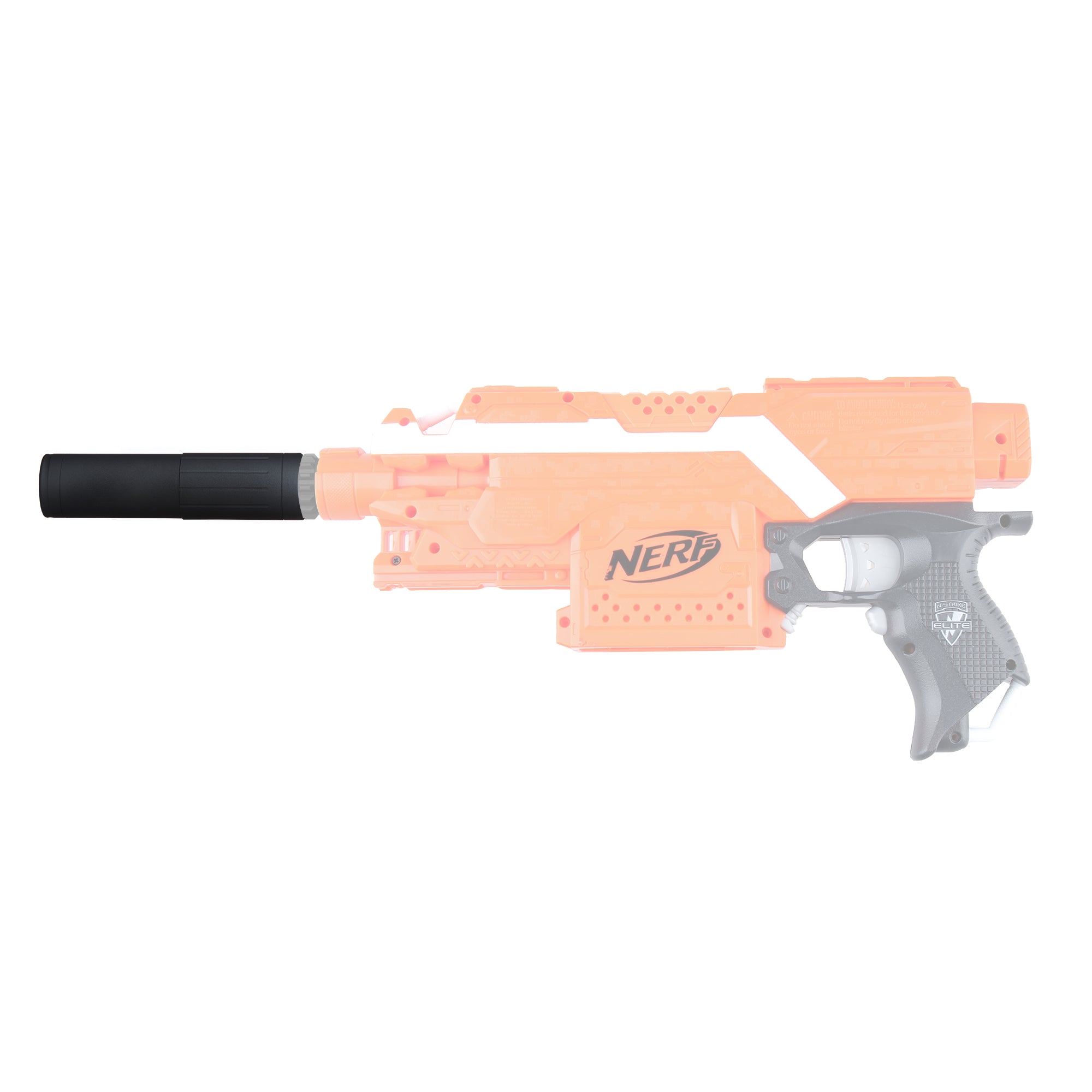 JGCWORKER ABS Plastic Long ACC CQB Silencer for Nerf Blaster