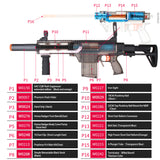 JGCWorker YYR-021 Prophecy R Honey Badger PDW Blaster - Nerf Mod Kits -Worker Mod Kits