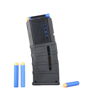 JGCWorker Magpul Style 12 Darts Clip Magazine for Nerf N-strike Elite Blaster - Nerf Mod Kits -Worker Mod Kits