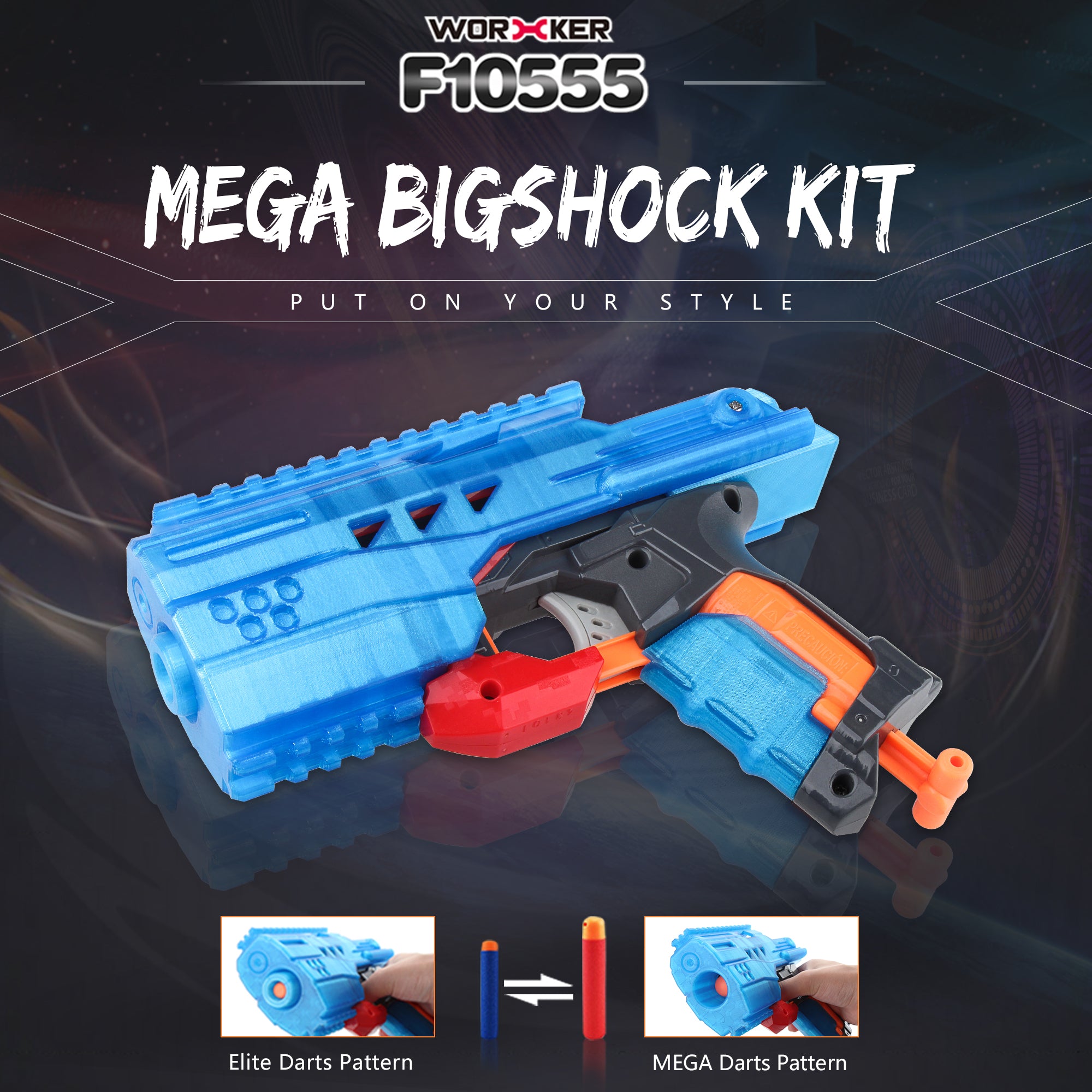 Mod Attachment for Nerf Mega BigShock Blaster
