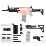 JGCWorker STF-W003-01 A Style FN SCAR Mod Kits Set With Black Adaptor for Nerf N-Strike Elite Stryfe Blaster - Nerf Mod Kits -Worker Mod Kits