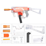 JGCWorker STF-W004-4 D Style KRISS Vector Mod Kits Set for Nerf N-Strike Elite Stryfe Blaster - Nerf Mod Kits -Worker Mod Kits