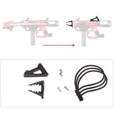 JGCWorker F10555 No.213 Esper Pull-down Version B to Pull-up Version A Kit - Version A Red + Black - Nerf Mod Kits -Worker Mod Kits