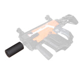 JGCWORKER ABS Plastic Smooth Short Silencer for Nerf Blaster - Nerf Mod Kits -Worker Mod Kits