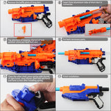 JGCWorker Short Darts Modification Kit Set for Nerf N-Strike Elite Delta Trooper - Nerf Mod Kits -Worker Mod Kits