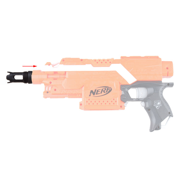 JGCWORKER Aluminum Alloy Screw Thread Type Ghost Flash Hider for Nerf Blaster - Nerf Mod Kits -Worker Mod Kits