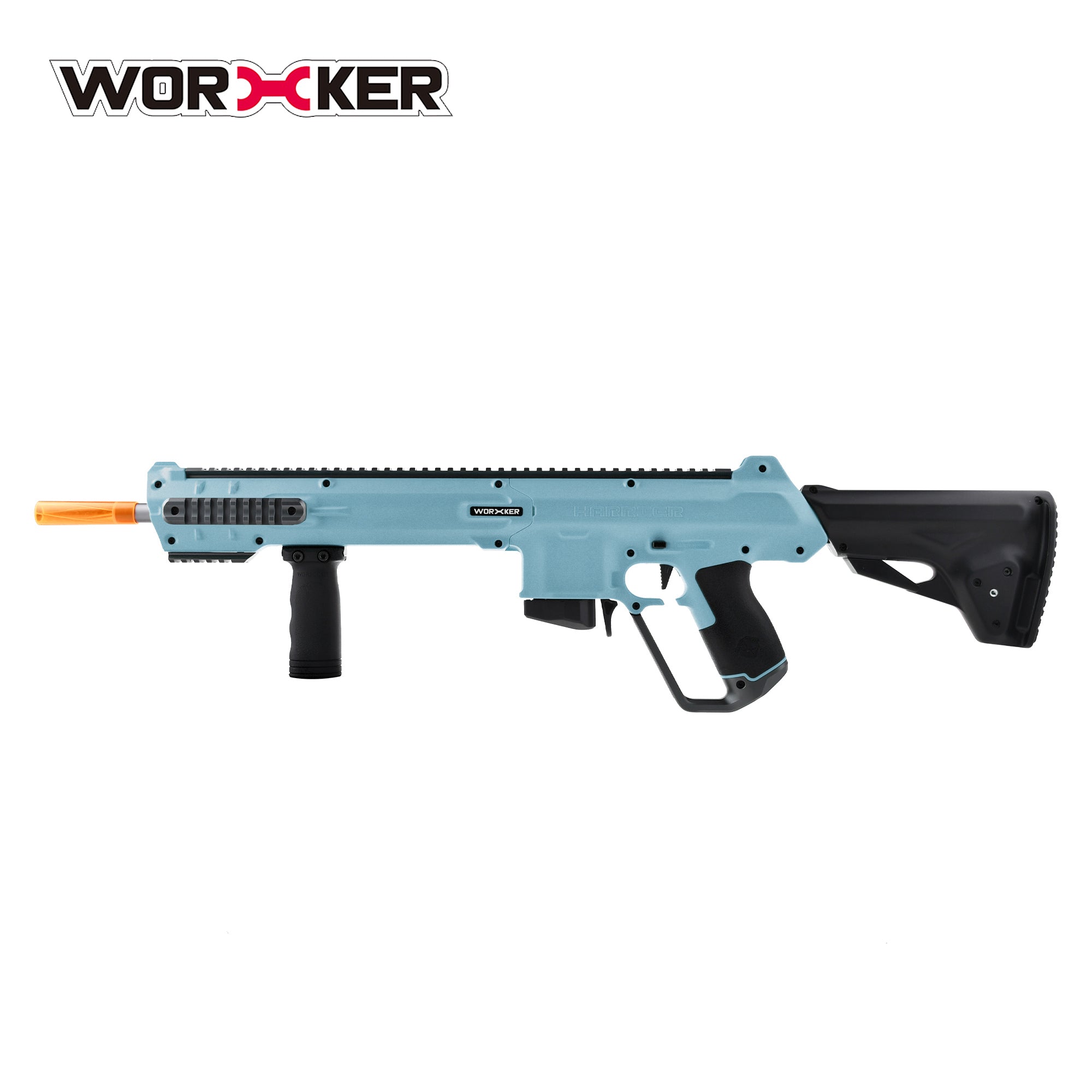 WORKER Harrier Blaster Half Length Dart Toy Gun, Full Mod Kit