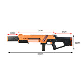 JGCWorker Swift Blaster Guns Toy, Full Mod Kits Set Short Darts Shooting Game (Orange Black)