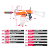 JGCWorker STF-W004-10 J Style KRISS Vector Mod Kits Set for Nerf N-Strike Elite Stryfe Blaster - Nerf Mod Kits -Worker Mod Kits