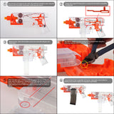 JGCWorker Talon Magazine Short Darts Modifier Kit for Nerf Stryfe and Worker Swordfish Dominator - Nerf Mod Kits -Worker Mod Kits