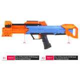 JGCWorker F10555 3D Printed NO.W001-2 Kits Set for Nerf Rival Apollo XV700 - Nerf Mod Kits -Worker Mod Kits