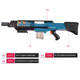 JGCWorker F10555 3D Printed CJ-001 Kits Set for Nerf Zombie Strike ZED Squad Longshot CS-12 Blaster - Nerf Mod Kits -Worker Mod Kits