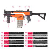 JGCWORKER MP5-K Style Mod Ktis Set for Nerf N-strike Elite Stryfe Blaster - Nerf Mod Kits -Worker Mod Kits