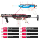 JGCWOKKER Short Dart with B Type Air Pump MCX Style PROPHECY Blaster - Nerf Mod Kits -Worker Mod Kits