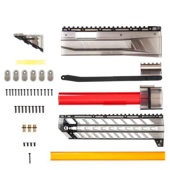 JGCWORKER Integrated Head Tube and Shotgun Grip Kits Set for Nerf N-Strike Elite Retaliator - Nerf Mod Kits -Worker Mod Kits