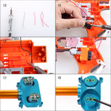 JGCWORKER Aluminum Alloy Modified Oblique Flywheel Cage For Nerf N-Strike - Nerf Mod Kits -Worker Mod Kits