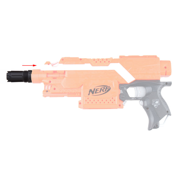 JGCWORKER Aluminum Alloy Screw Thread Type Trident Flash Hider for Nerf Blaster - Nerf Mod Kits -Worker Mod Kits