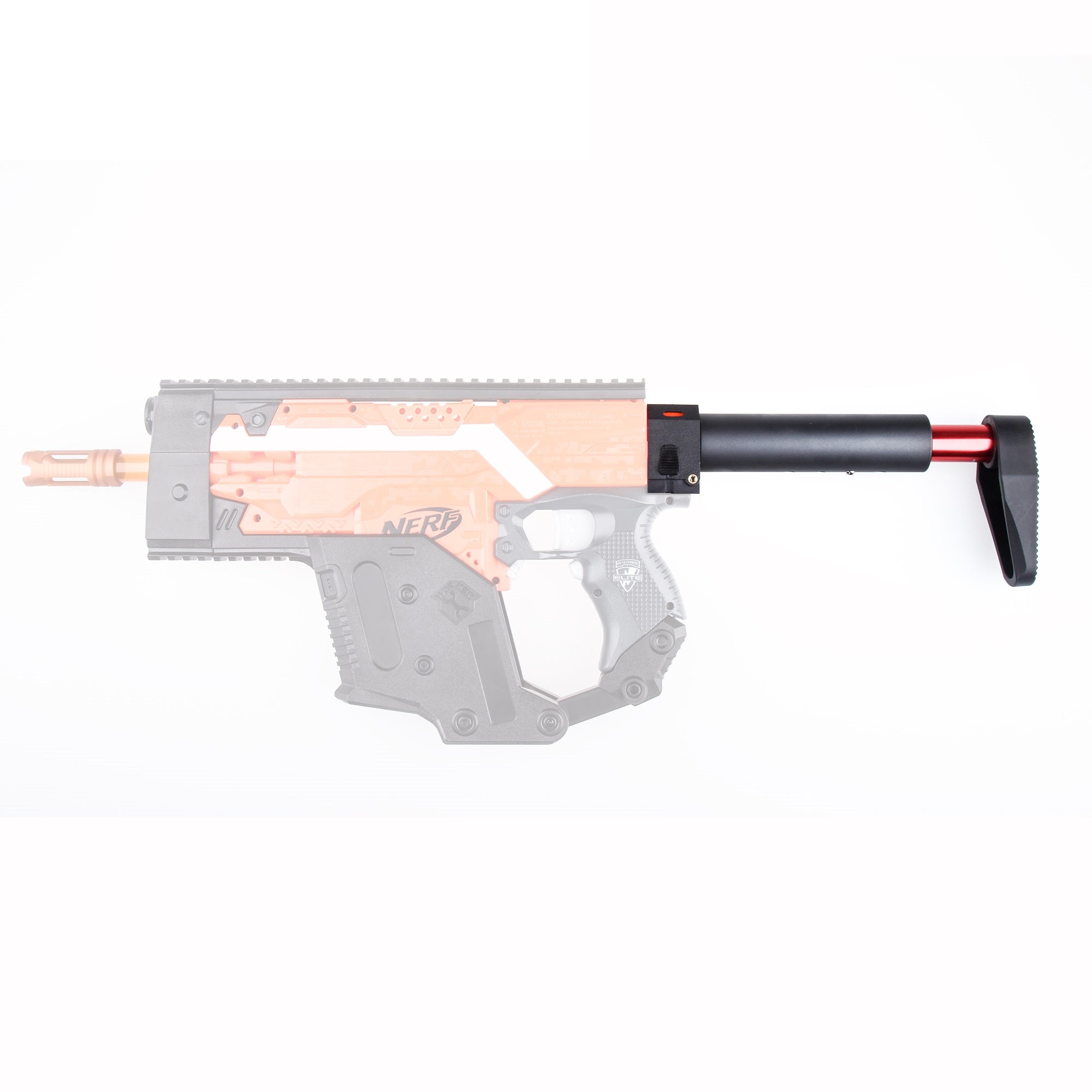 JGCWORKER L-shape Fixed Collapsible Shoulder Stock for Nerf