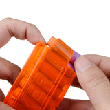 JGCWorker 10-Darts Slanted Talon Magazine for Phoenix and Nerf Modify Toy Color Orange