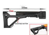 JGCWorker F10555 3D Printing No.175 UBR Foldable Shoulder Stock for Nerf N-strike elite Color Black - Nerf Mod Kits -Worker Mod Kits
