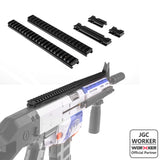 JGCWORKER TACTICAL PICATINNY RAIL FITTING Sets for Nerf - Nerf Mod Kits -Worker Mod Kits