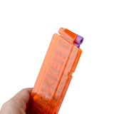 JGCWorker 10-Darts Slanted Talon Magazine for Phoenix and Nerf Modify Toy Color Orange