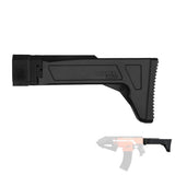 Worker F10555 3D Printing No.130 Foldable Shoulder Stock for nerf N-strike elite Color Black - Nerf Mod Kits -Worker Mod Kits