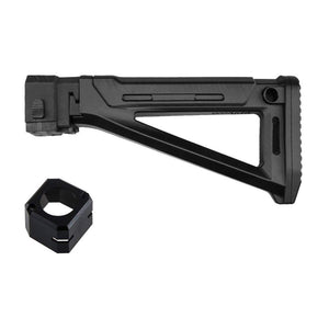 Worker F10555 3D Printing No.176 MOE Foldable Shoulder Stock for nerf N-strike elite Color Black - Nerf Mod Kits -Worker Mod Kits