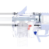 JGCWorker Caliburn Magwell - Transparent - Nerf Mod Kits -Worker Mod Kits