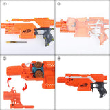 JGCWORKER Straight Style Adaptor Attachment for Nerf Stryfe Blaster Toy Color Orange - Nerf Mod Kits -Worker Mod Kits