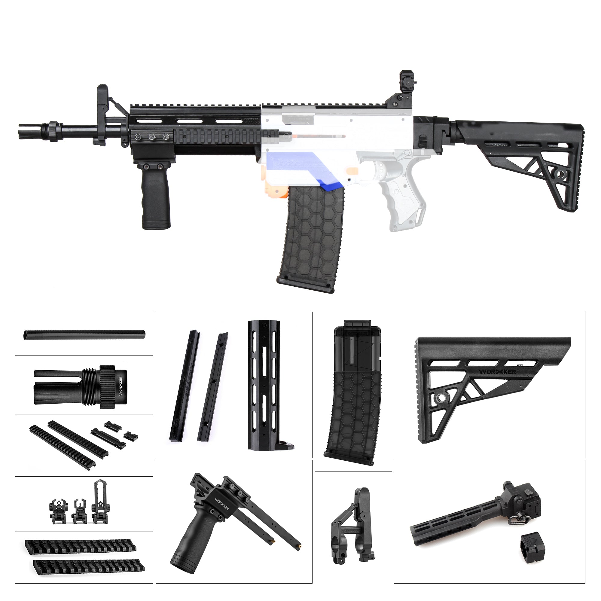 Amazon.com: NERF N-Strike Elite Retaliator Blaster, Stock
