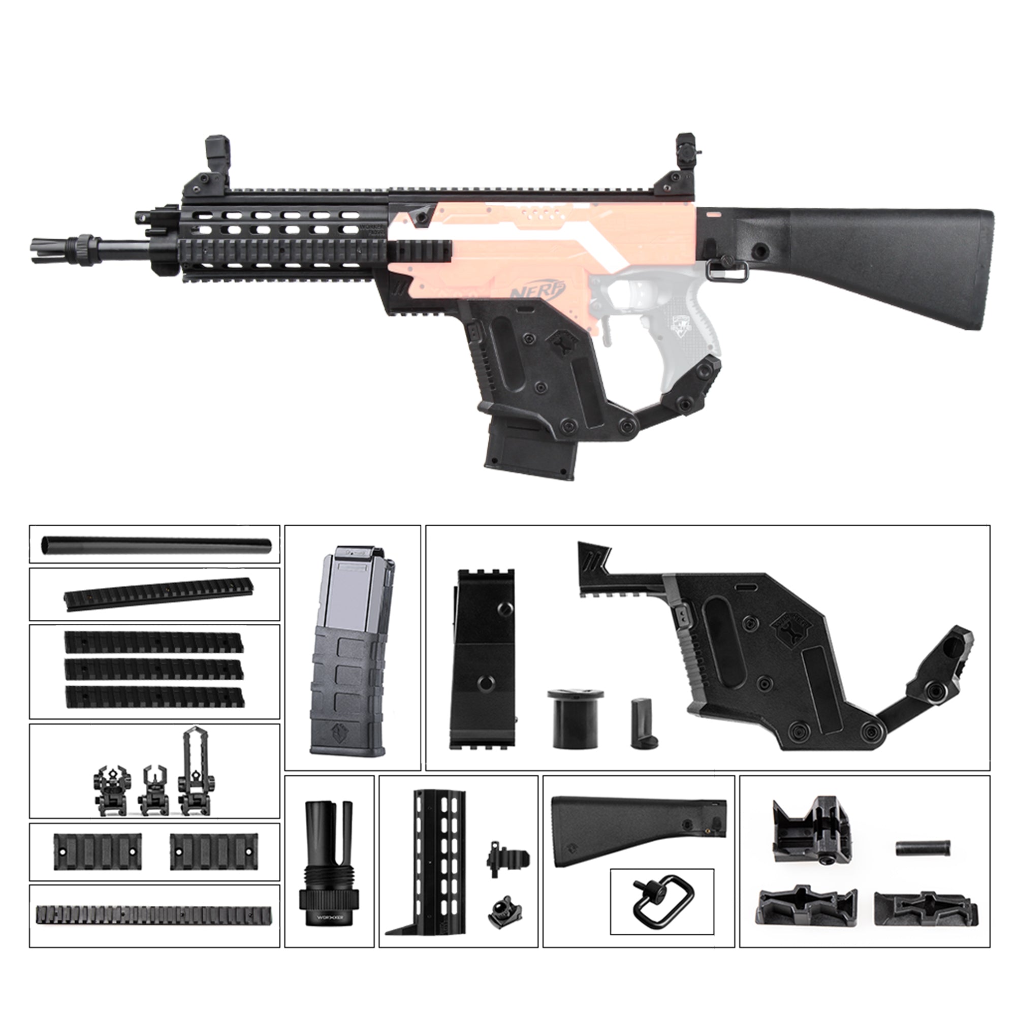 G56 Style Worker Mod Kits Set for Nerf N-Strike Elite Stryfe