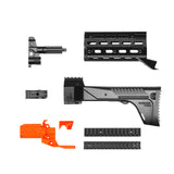 JGCWorker STF-W001-A AK-12 A Style Mod Kits Set With Orange Adaptor for Nerf N-Strike Elite Stryfe Blaster - Nerf Mod Kits -Worker Mod Kits