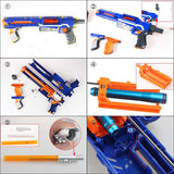 WORKER Short Dart Mod Kit Set for Nerf Rampage N-Strike Elite Toy Blaster