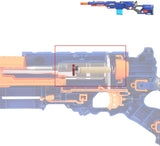 WORKER Push Rod for Nerf N-Strike Longstrike CS-6 Dart Blaster Modulus