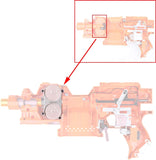 WORKER NO.415 Flywheel Bin Aluminum Mod Kit for Nerf Stryfe Blaster