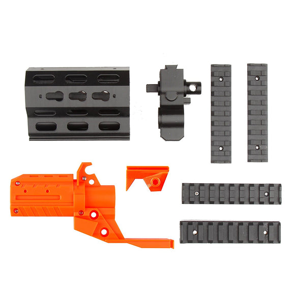 JGCWorker F10555 NO.57 3D Printing Short Front Tube with Adaptor Kit for Nerf N-Strike Stryfe - Nerf Mod Kits -Worker Mod Kits