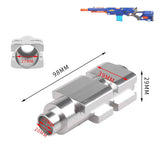 WORKER Aluminum Tube for Nerf N-Strike Longstrike CS-6 Dart Blaster Modulus