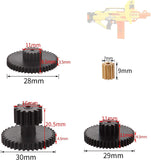 WORKER Metal Fine Gears Upgrade Mod Kit Set for Nerf Stampede ECS-60 Blaster