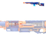 WORKER Metal Connector Mod Attachment for Nerf N-Strike Longshot CS-6 & Zombie Strike Longshot CS-12 & Longstrike Modulus